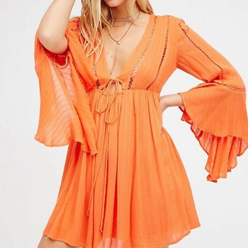 NWT Free People Romeo Mini Peach Sz M